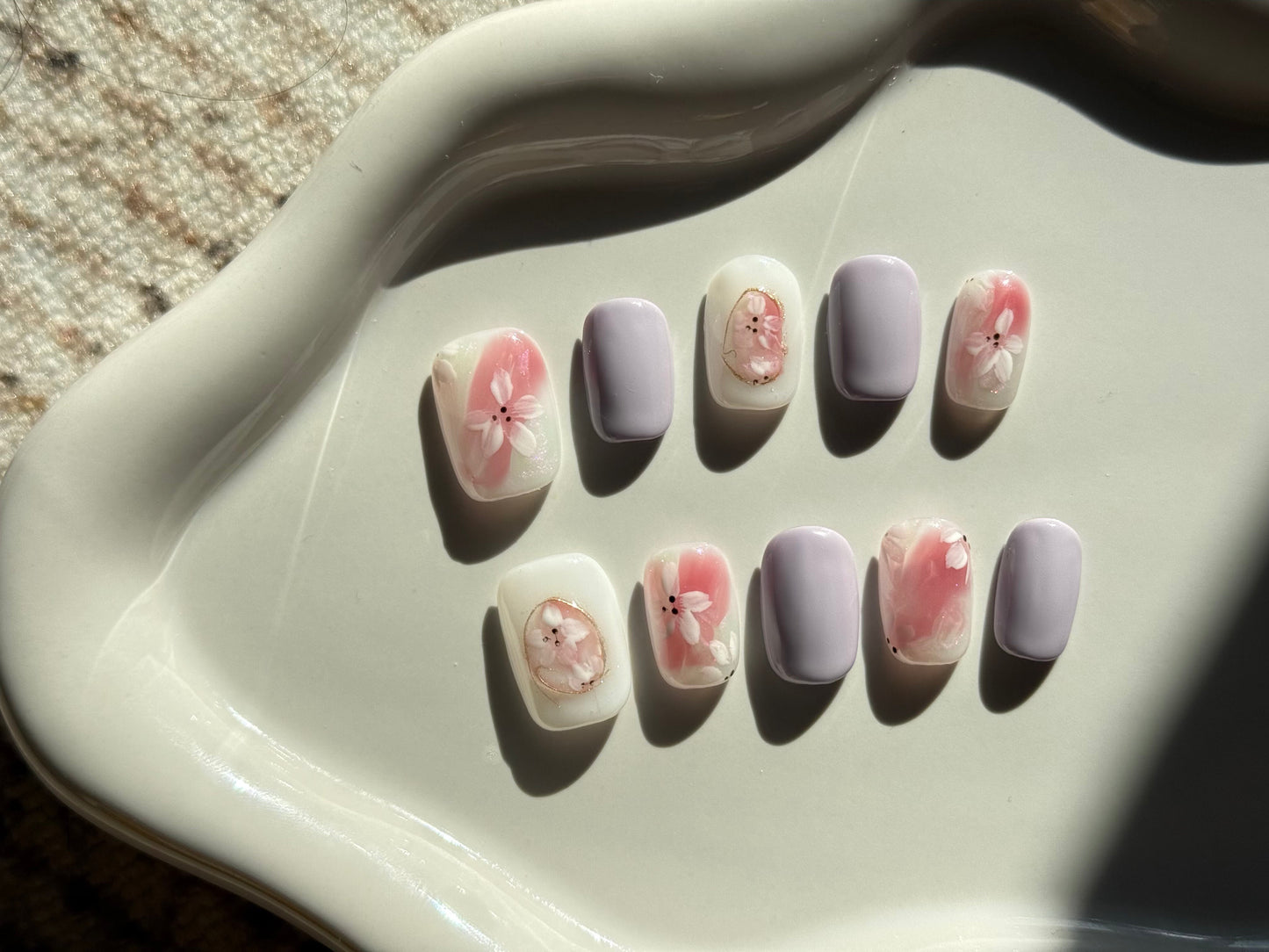 Blush Mirage – Ethereal Bloom Press-On Nails