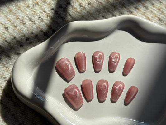 Mauve Radiance – Ethereal Bloom Press-On Nails
